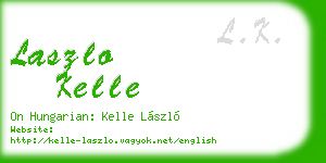laszlo kelle business card