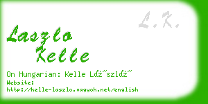 laszlo kelle business card